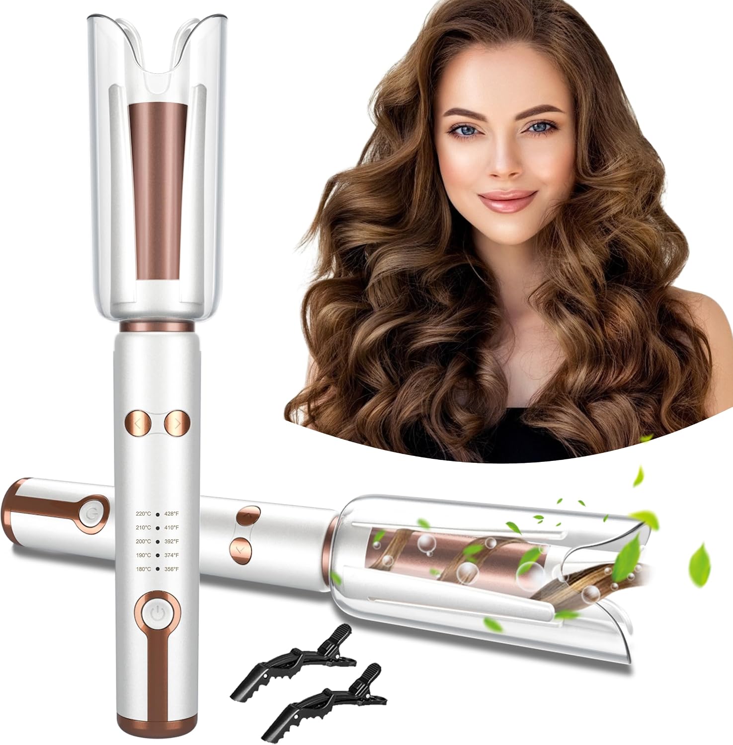 Hair Curling Wand - Alat Pengeriting Rambut Otomatis Berputar -
