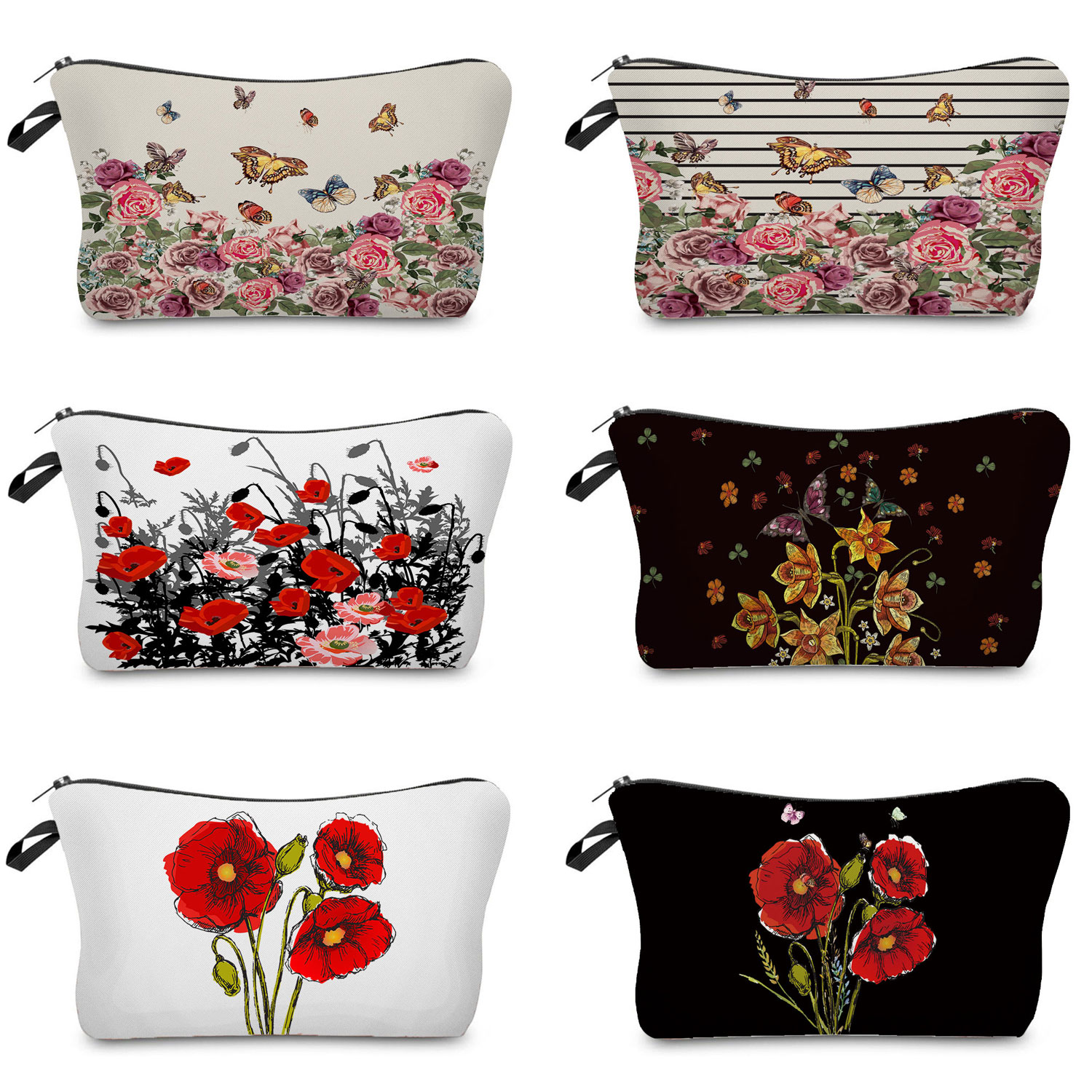 Beauty Makeup Drawing - Tas Kosmetik Bunga Cantik untuk Wanita