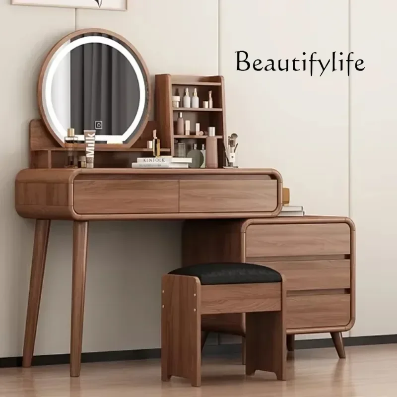 X Beauty Makeup - Meja Rias Korea Mid Century Minimalis,