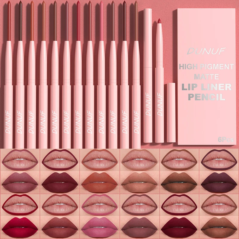 X Beauty Makeup - 6 Buah/Set Set Pena Lip Liner