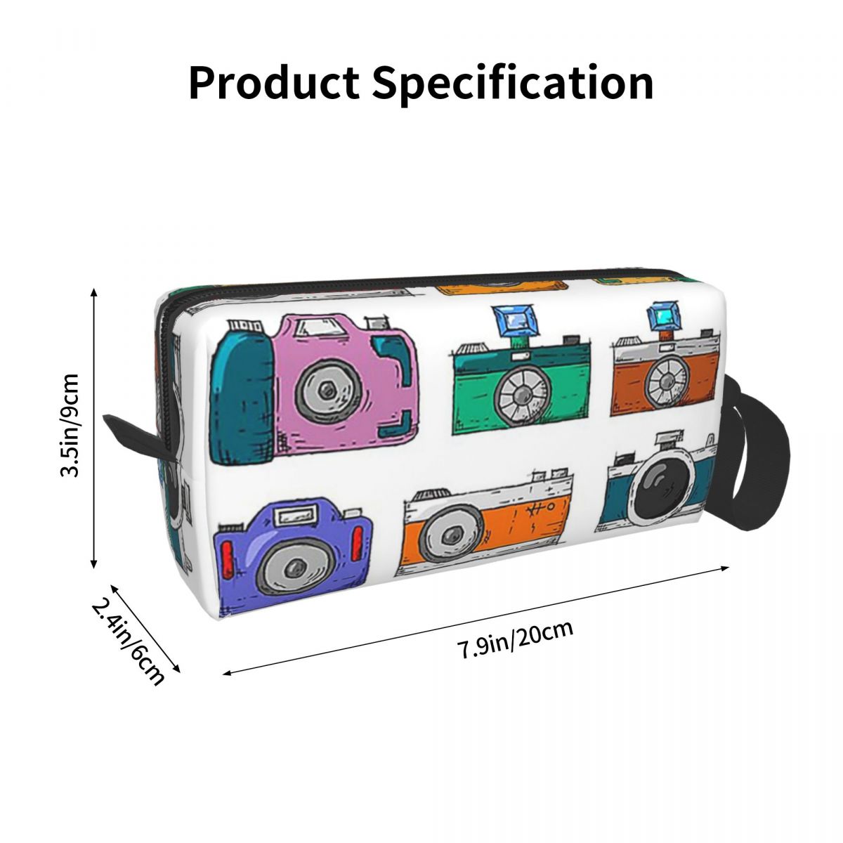 Beauty Makeup Camera - Tas Rias Kamera Retro, Organizer Kosmetik,