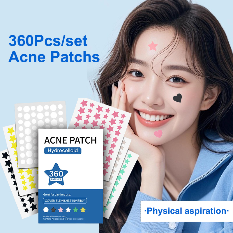 Beauty With Makeup - 360Pcs Plester Hidrokoloid Anti Jerawat Warna-warni