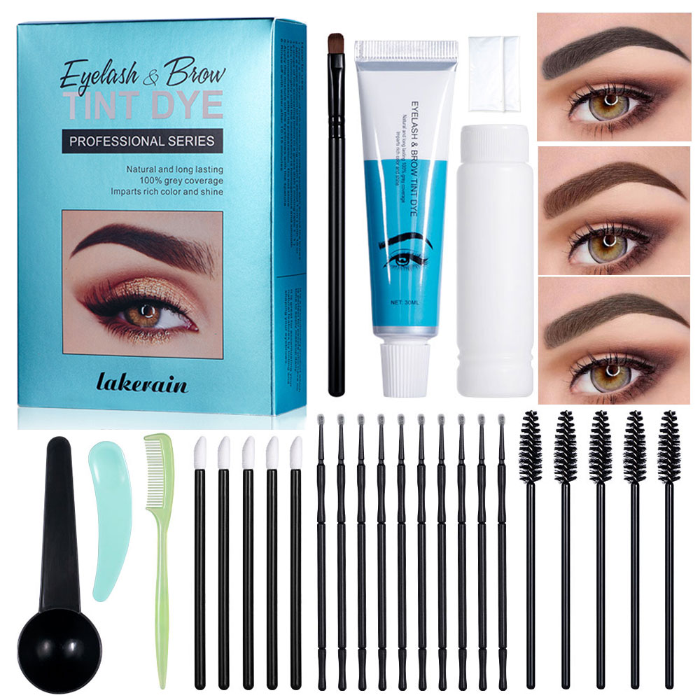 Bb Cream Tinted - Kit pewarna alis profesional, Set Kit