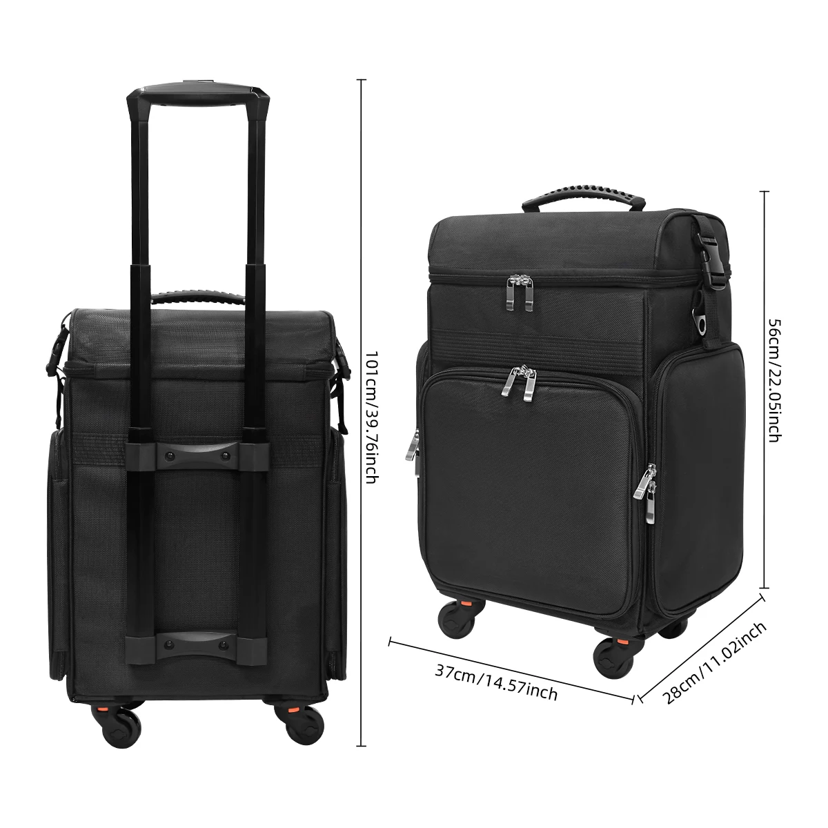 Beauty Makeup Drawing - Kotak Kanvas Trolley Case Kapasitas Besar