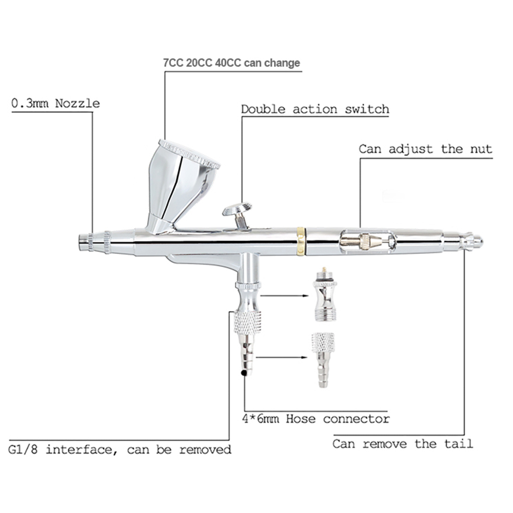Pena Lukisan Pistol Semprot Ai - Beauty Makeup Drawing ulasan dan harga