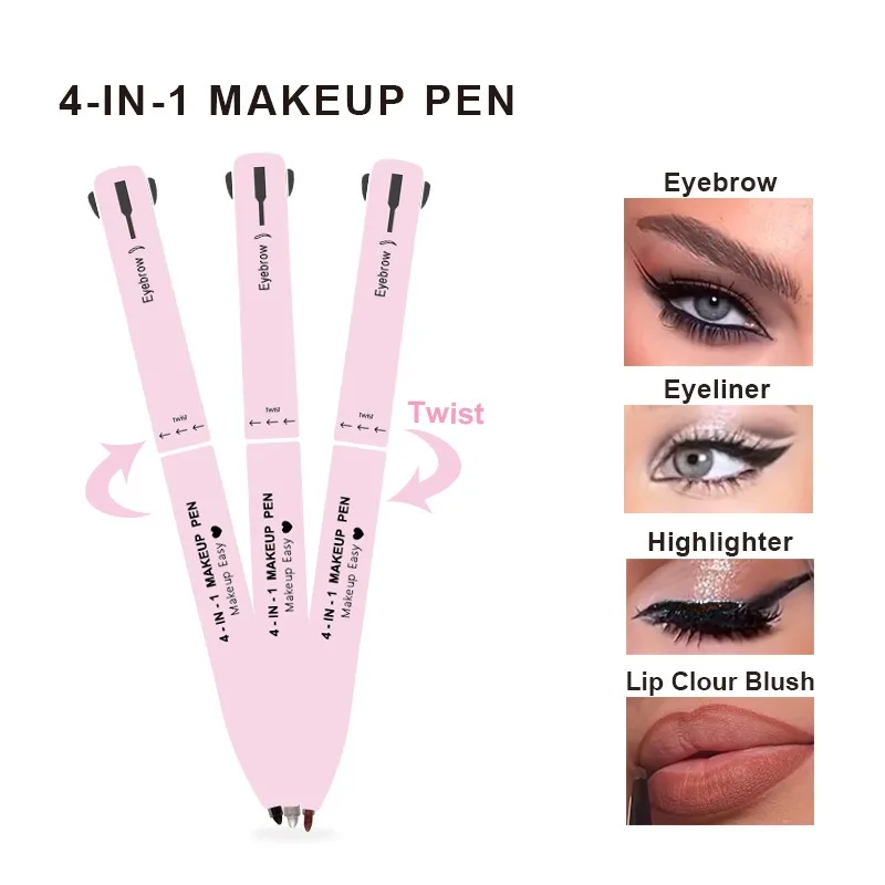 4 In 1 Pensil Alis Lip Liner P - Beauty Makeup Drawing ulasan dan harga