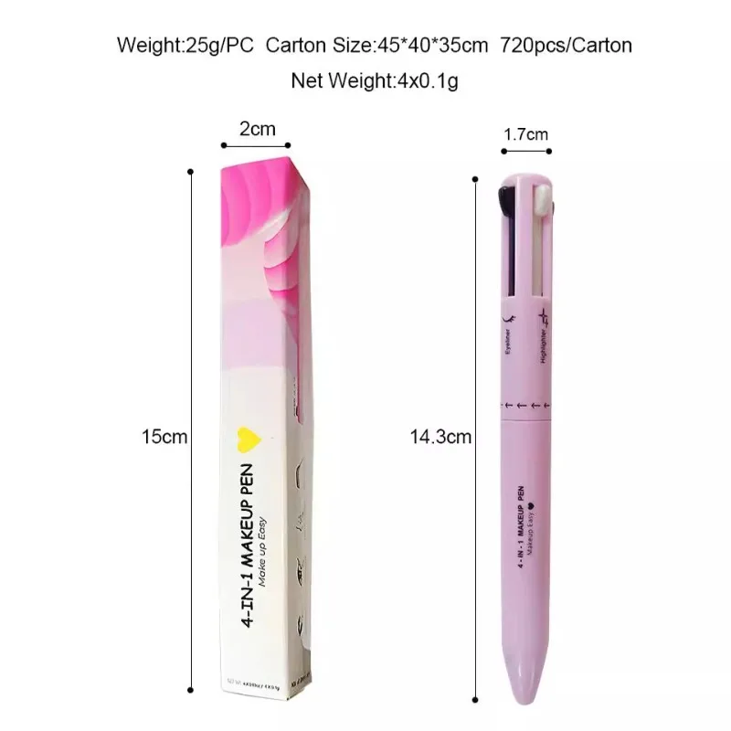 4 In 1 Pensil Alis Lip Liner P - Beauty Makeup Drawing ulasan dan harga
