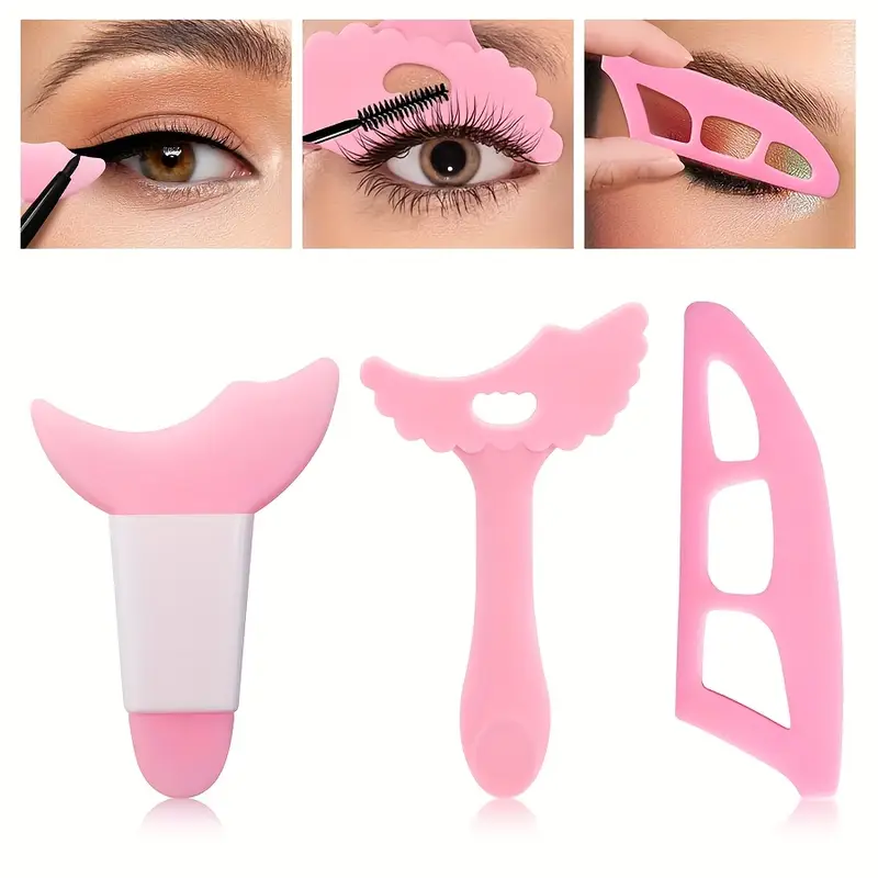 3 Buah Stensil Rias Mata Silik - Beauty Makeup Drawing ulasan dan harga