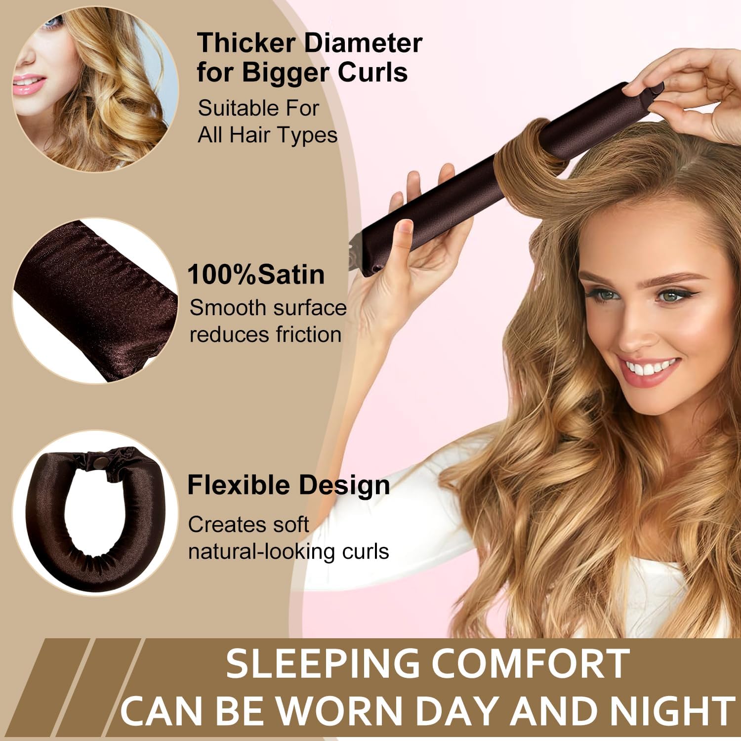 Ikat Kepala Batang Pengeriting - Hair Curling Wand ulasan dan harga