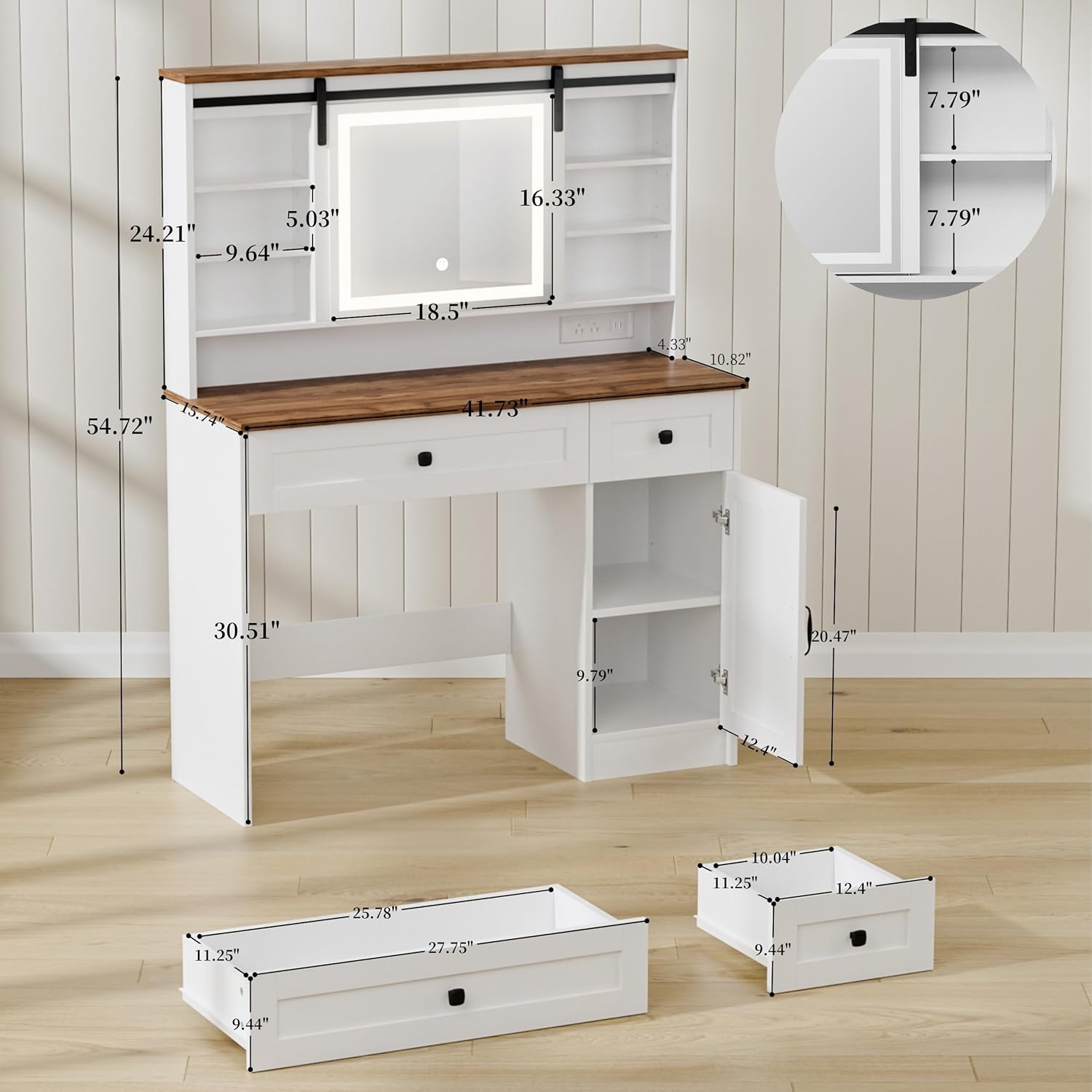 Meja Rias LED Modern dengan Ce - X Beauty Makeup ulasan dan harga