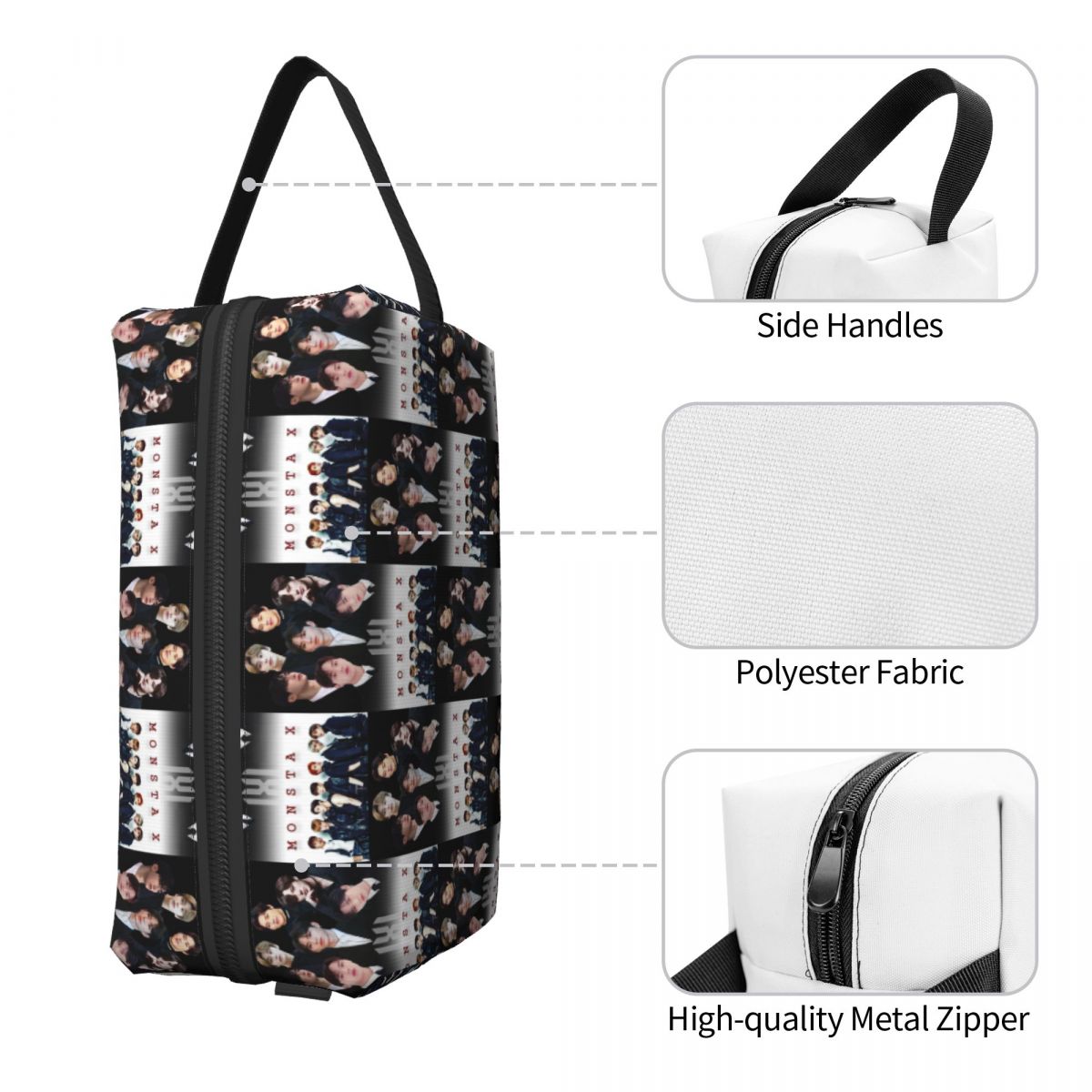 Monsta X Kpop Tas Rias Kosmeti - X Beauty Makeup ulasan dan harga