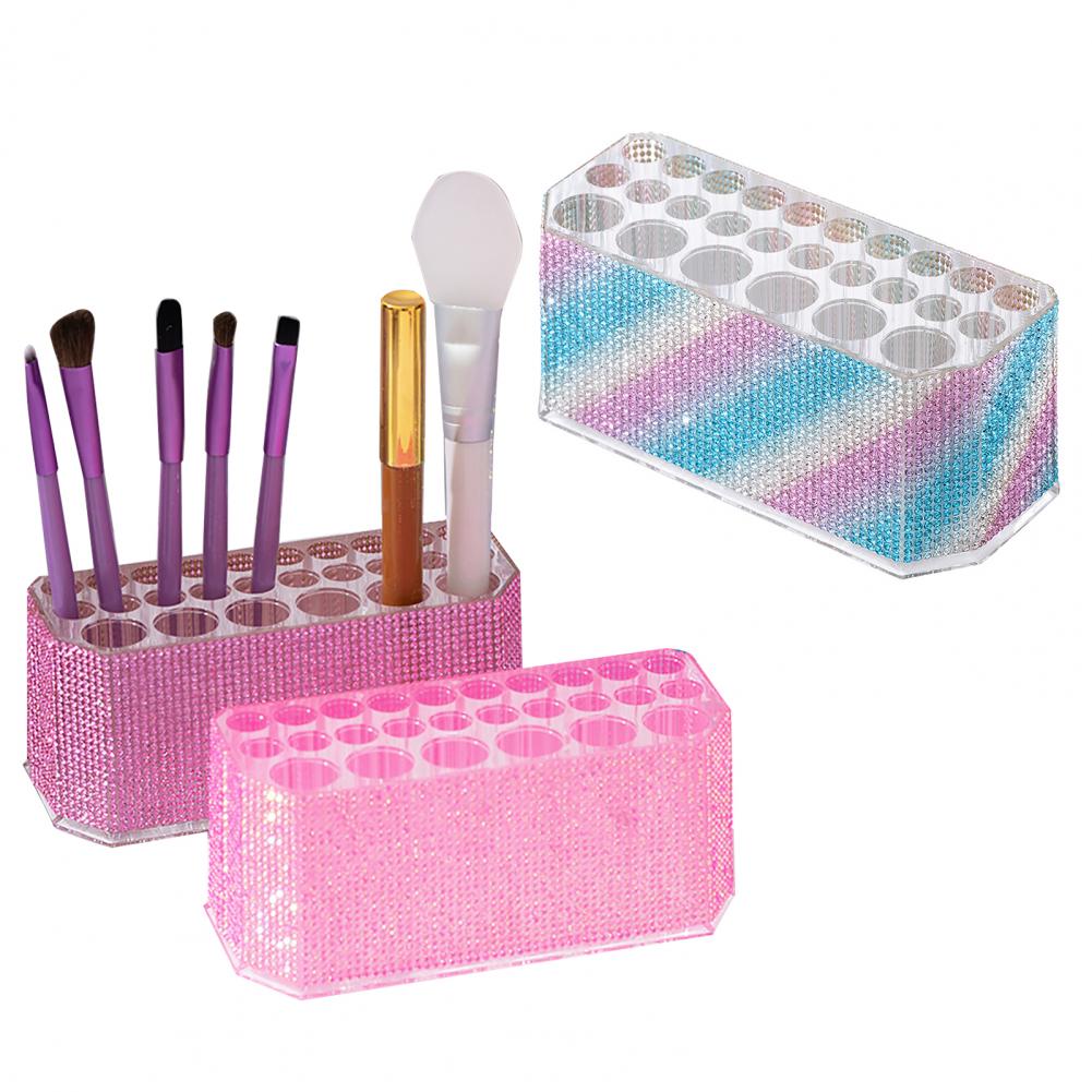 Brush Organizer Akrilik Makeup - Beauty Makeup Drawing ulasan dan harga