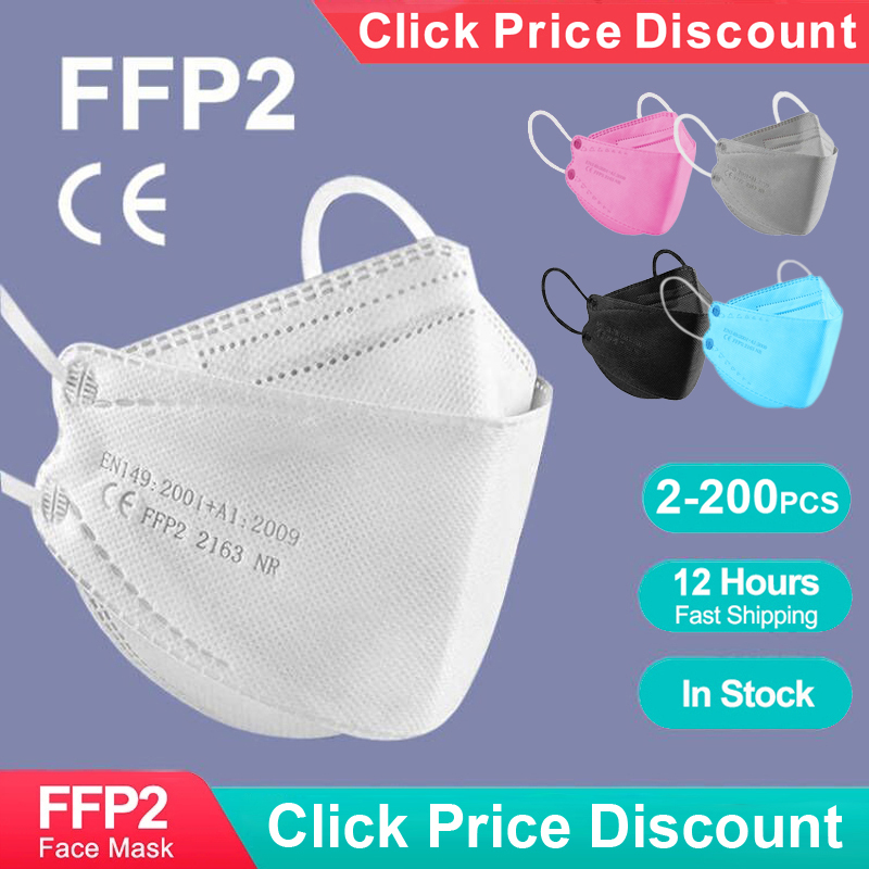 Masker KN95 FFP2 Bentuk Ikan D - Sheet Face Mask Pack ulasan dan harga