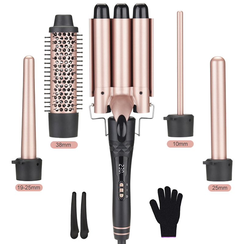 Set Curling Iron 5 in 1 yang D - Hair Curling Wand ulasan dan harga