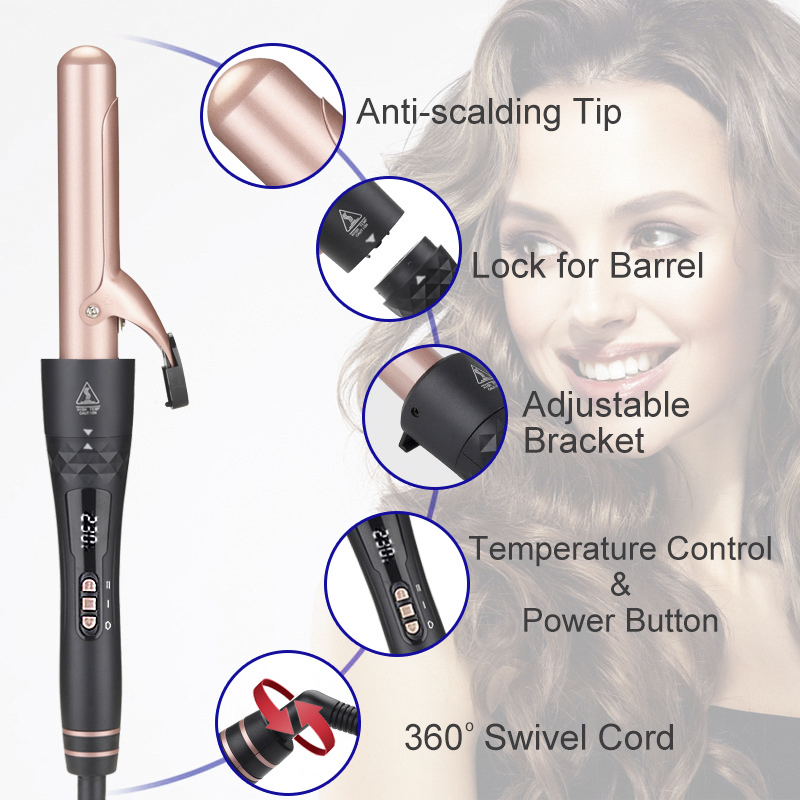 Set Curling Iron 5 in 1 yang D - Hair Curling Wand ulasan dan harga