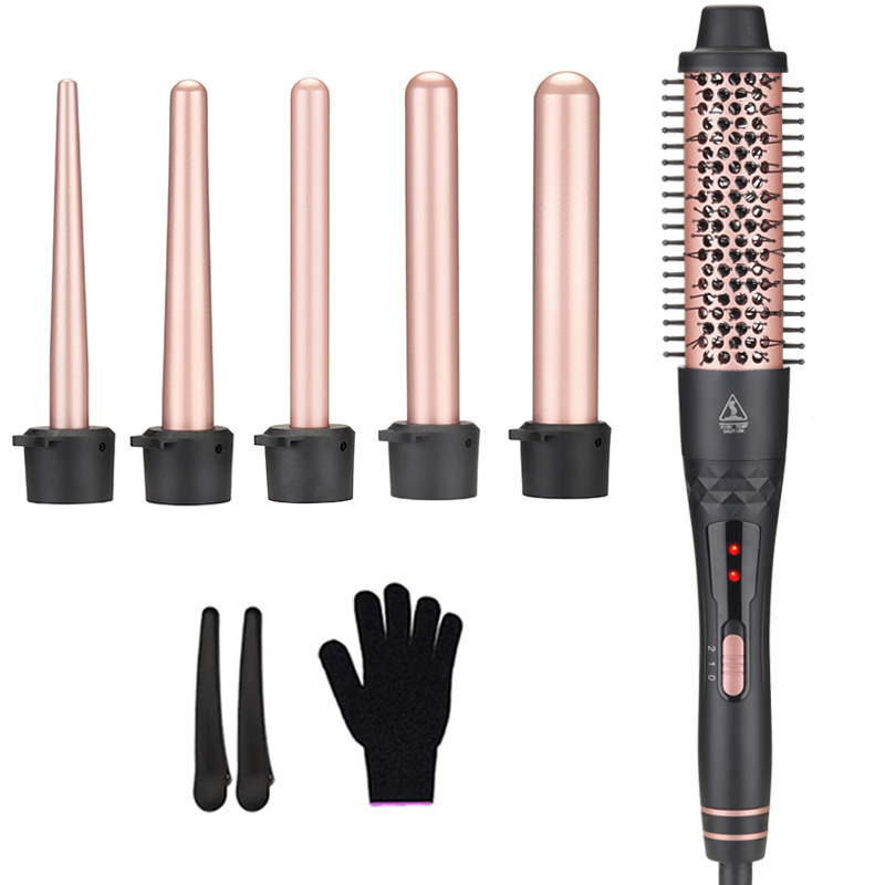 Set Curling Iron 5 in 1 yang D - Hair Curling Wand ulasan dan harga