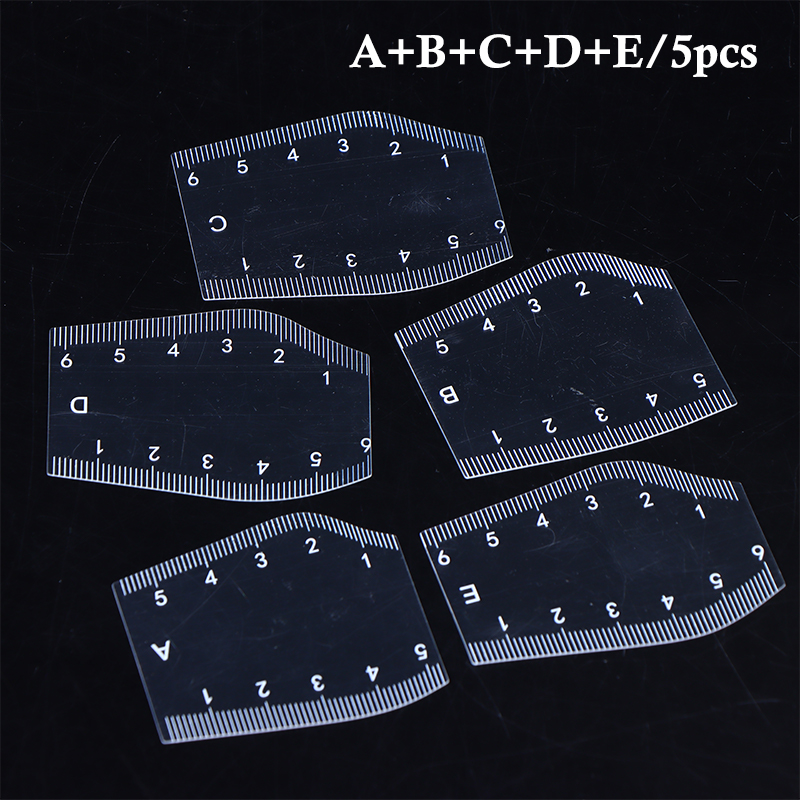 【M】5Pcs Stencil Pembentuk Alis - Beauty Makeup Drawing ulasan dan harga