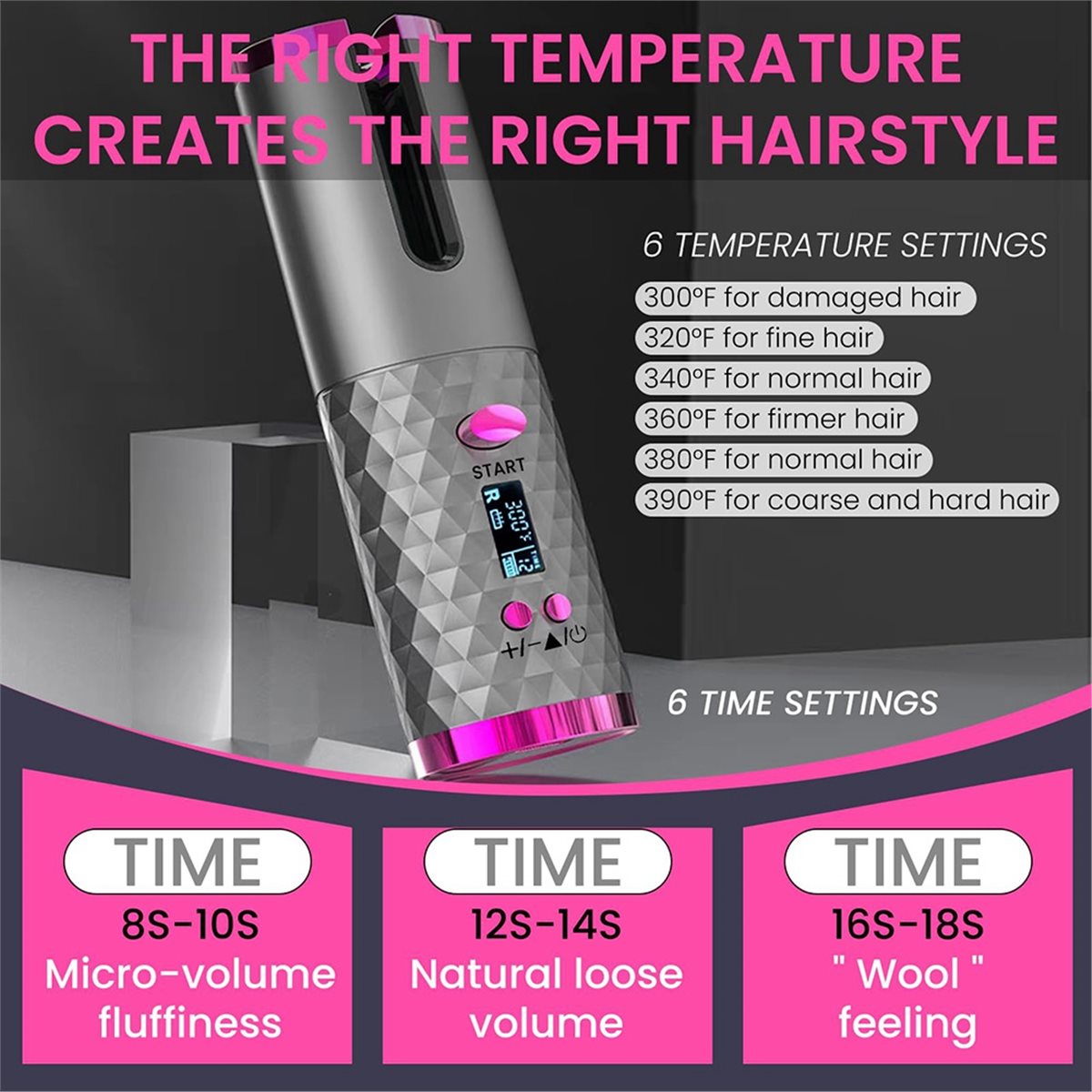 N18R Alat Pengeriting Rambut T - Hair Curling Wand ulasan dan harga