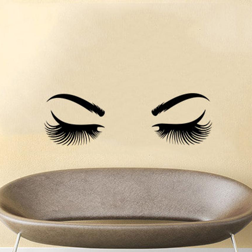 Mata Stiker Dinding Vinyl Stik - Makeup Master Beauty Salon ulasan dan harga